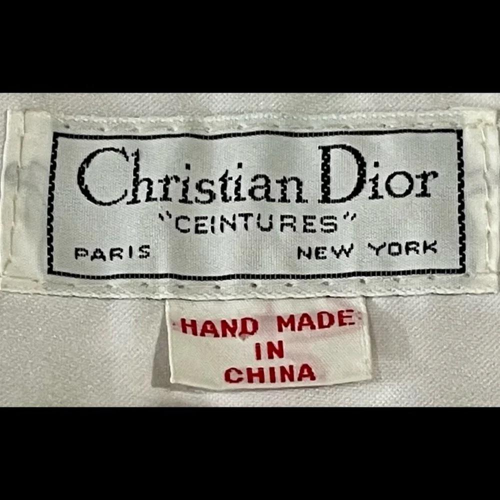 ▪️VTG▪️CHRISTIAN DIOR▪️1980's RARE Handmade Sequin Pearl Accented Beaded Belt - Picture 8 of 11